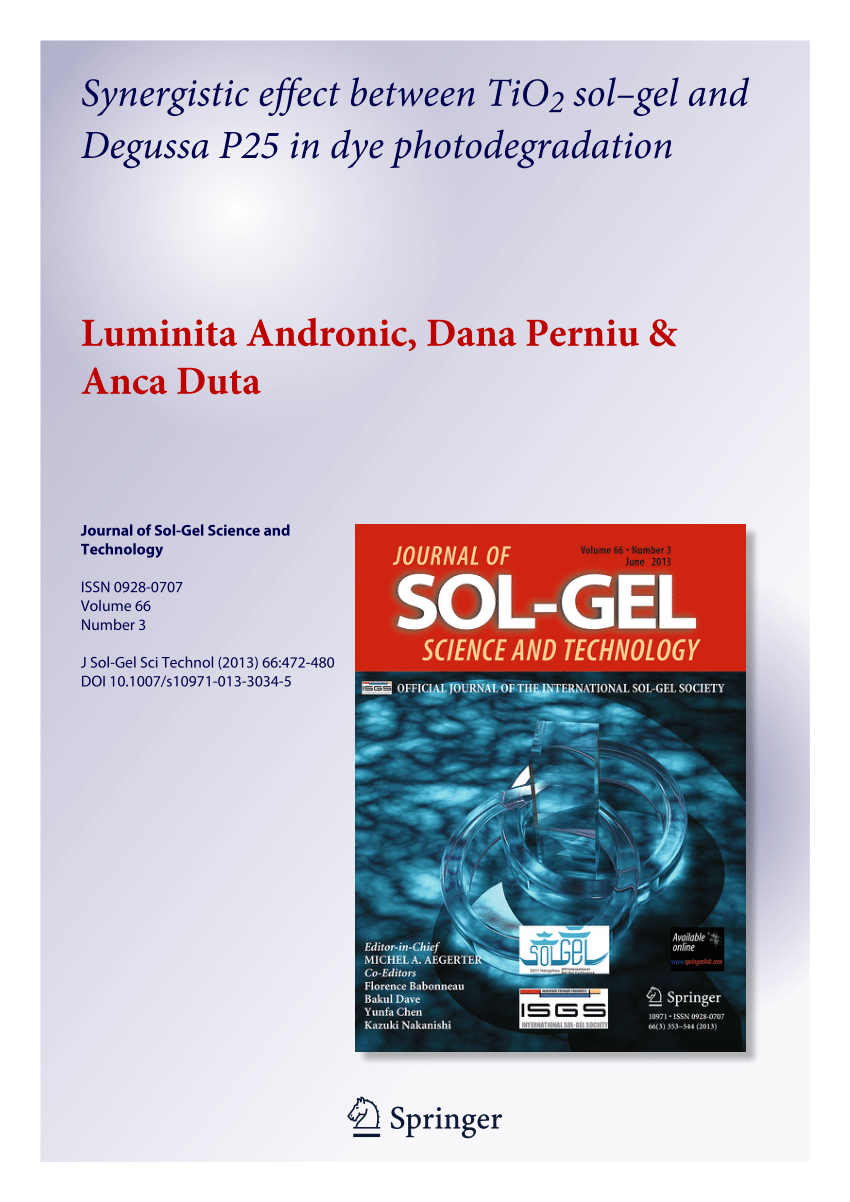 Journal of Sol-Gel Science and Technology